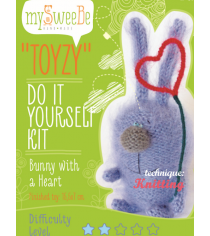 Набор для вязания Toyzy Зайка с сердцем TZ-K004