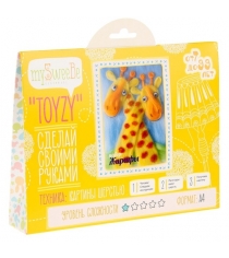 Набор для картин шерстью Toyzy Жирафы TZ-P014