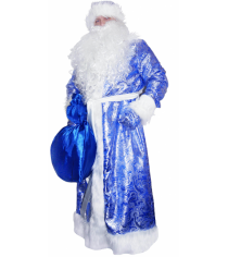 Дед Мороз жаккардовый синий Рост: 176