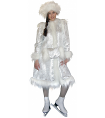 Карнавальный костюм для девочки Вестифика Снегурочка серебряная