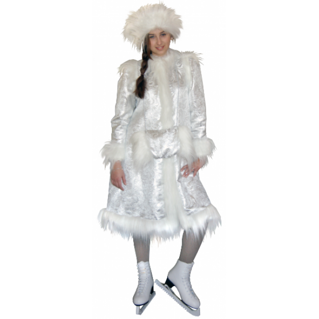 Карнавальный костюм для девочки Вестифика Снегурочка серебряная