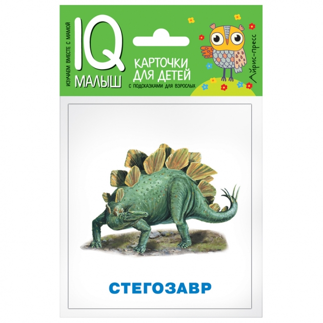 Набор карточек Айрис - пресс Умный малыш Динозавры 65121