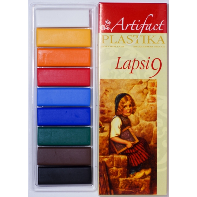 Полимерная глина Artifact lapsi 9 классических цветов 7109-8