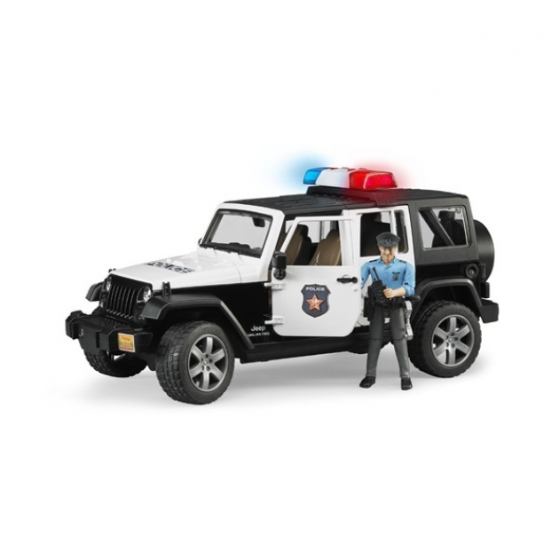 Полицейский джип Jeep Wrangler Unlimited Rubicon с фигуркой 02-526