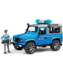 Полицейский джип Bruder Land Rover Defender Station Wagonс фигуркой 02-597...