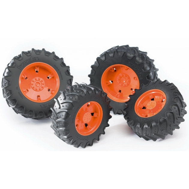 Колеса Bruder с оранжевыми дисками к тракторам серии 3000 03-312