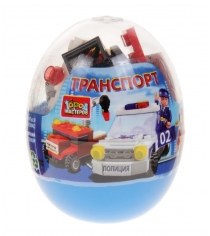 Детский конструктор Город Мастеров Транспорт в яйце NT-9813-R
