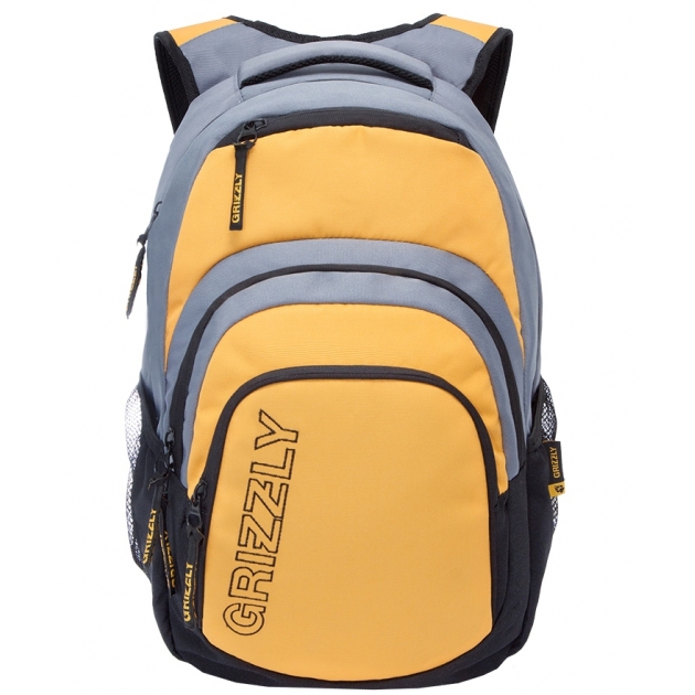 Рюкзак Grizzly RU-704-1 черно желтый