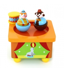 Музыкальная заводная игрушка Mapacha волшебная коробочка клоун 76536...