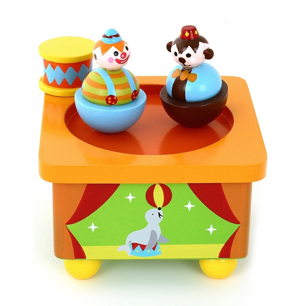 Музыкальная заводная игрушка Mapacha волшебная коробочка клоун 76536