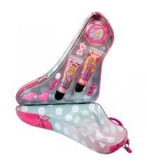 Barbie набор детской декоративной косметики в туфельке розовый Markwins 9600751