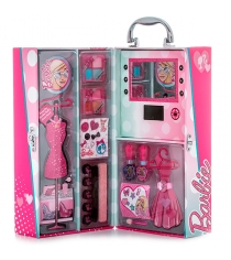 Barbie набор детской декоративной косметики в чемодане с подсветкой Markwins 960...