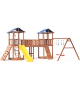 Детская площадка Спортивный городок 7 крыша тентс качелями...