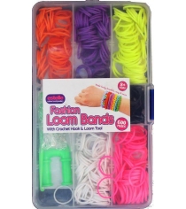 Резиночки для плетения Colorful bands набор для рукоделия сундук 420 с крючком артикул NR010