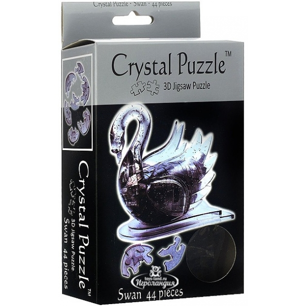 Игра головоломка Crystal puzzle лебедь черный артикул 90011