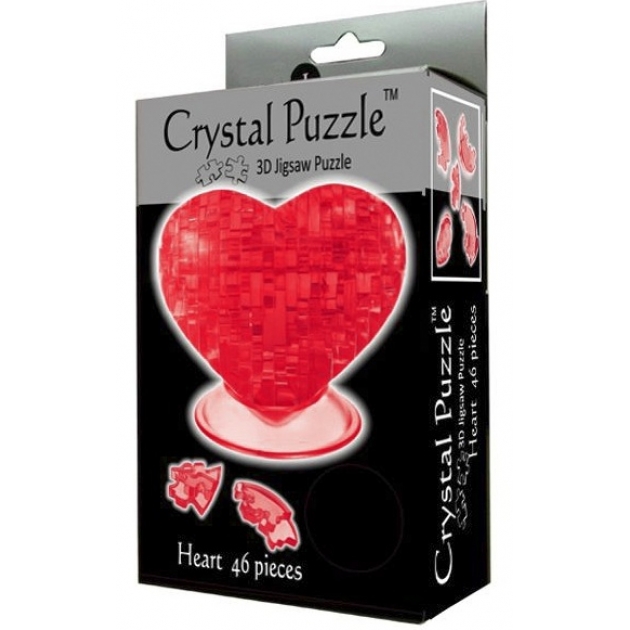 Игра головоломка Crystal puzzle сердце красное 90012
