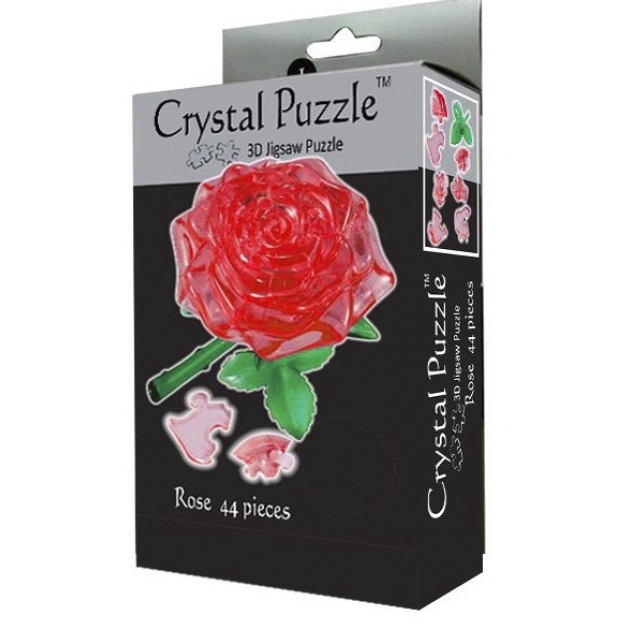 Игра головоломка Crystal puzzle роза красная 90113