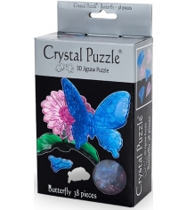 Игра головоломка Crystal puzzle бабочка голубая 90122...