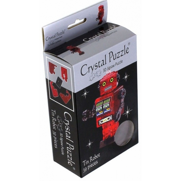 Игра головоломка Crystal puzzle робот красный 90151