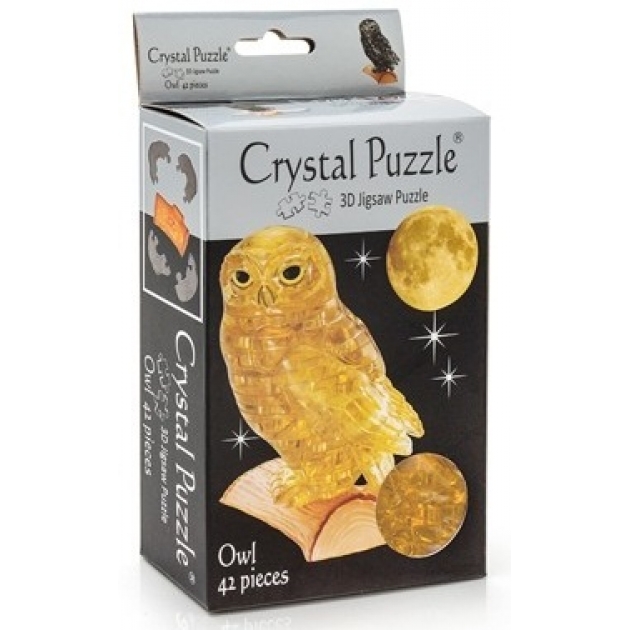 Игра головоломка Crystal puzzle сова золотая 90247