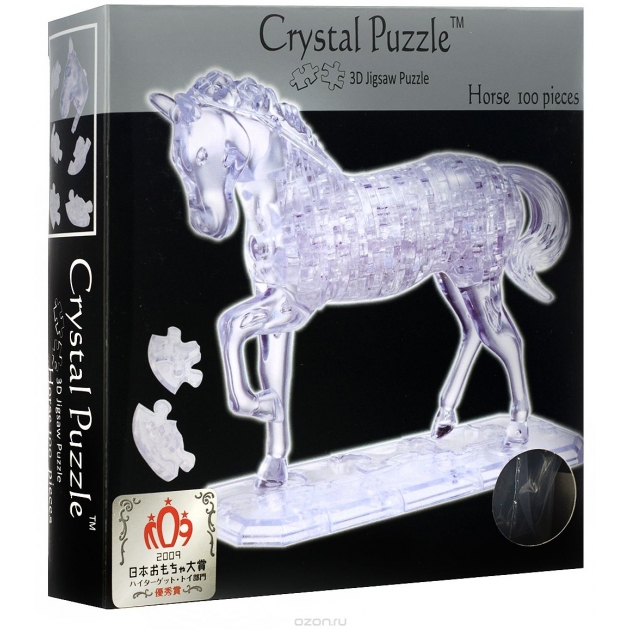 Игра головоломка Crystal puzzle лошадь неоновая артикул 91001