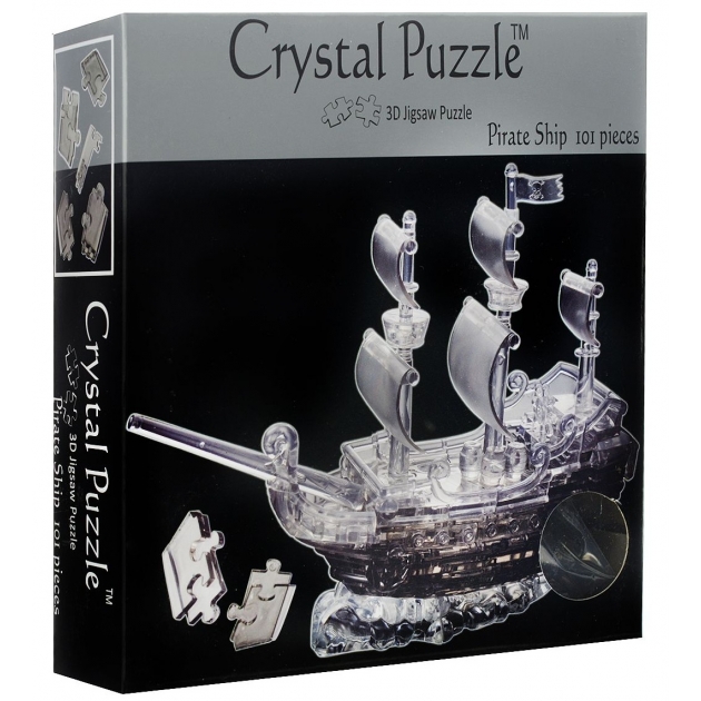 Игра головоломка Crystal puzzle пиратский корабль 91106