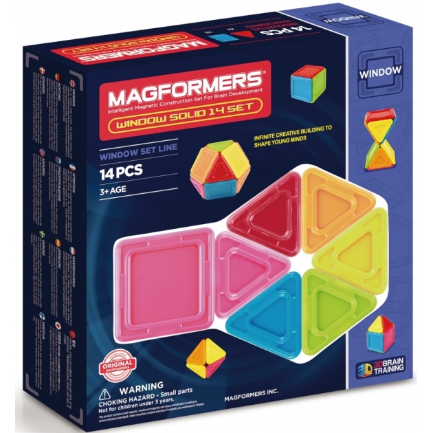 Магнитный конструктор Magformers Window Solid 714005-14