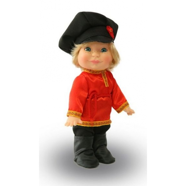 Кукла Веснушка в русском костюме мальчик Весна В2911