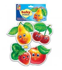 Пазлы для малышей Vladi Toys фрукты артикул VT1106-04