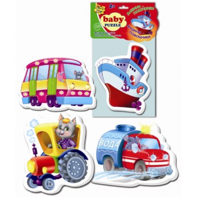 Пазлы для малышей Vladi Toys транспорт артикул VT1106-08