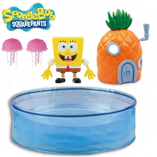 Игровой набор Плавающий Спанч Боб с аквариумом и домиком Robofish 5302