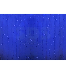 Новогодняя гирлянда дождь Led Neon Night, 2х1,5м, провод silicon, цвет синий 235-303