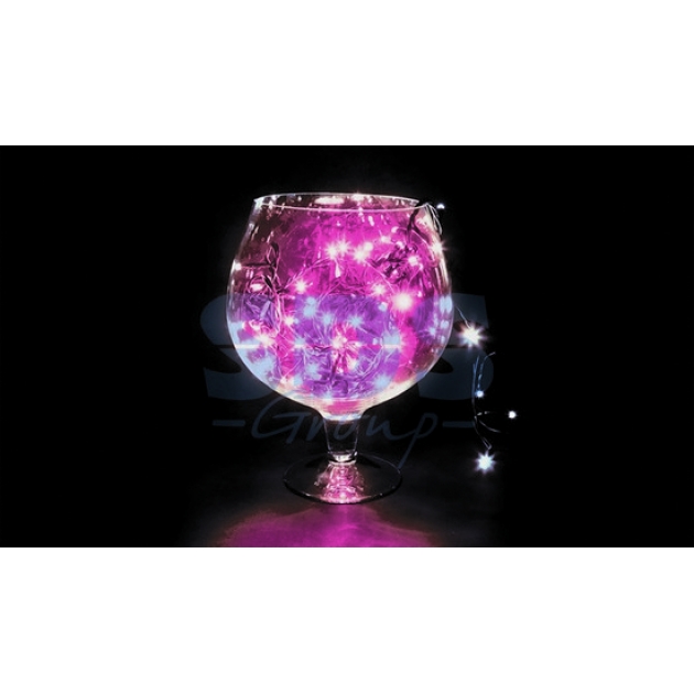 Новогодняя гирлянда Neon-night Твинкл Лайт розовая 10 м 100 диодов 303-152