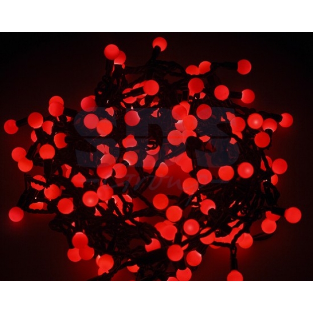 Новогодняя гирлянда Neon-night Мультишарики, красная, 20 м 303-502