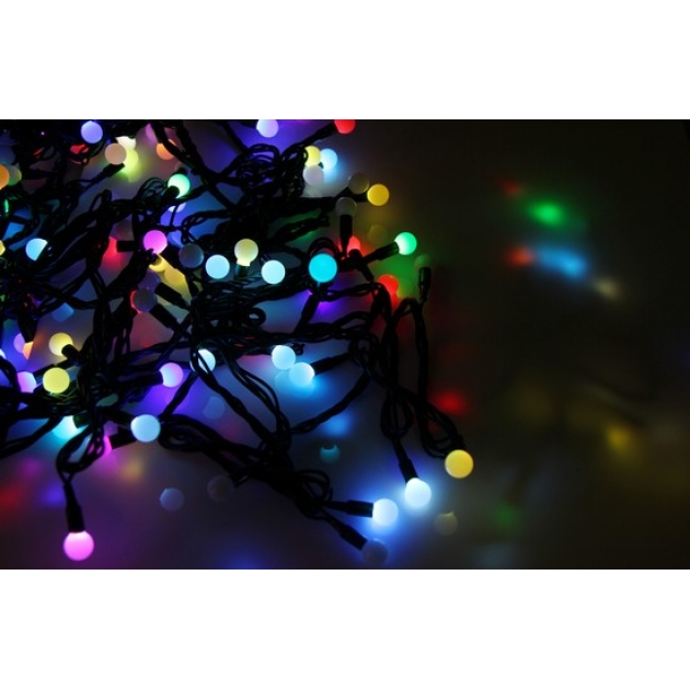 Новогодняя гирлянда Neon-night LED - шарики, МУЛЬТИ, 10 метров 303-509-2