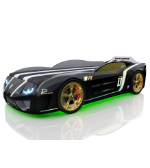 3D SportLine черный с подсветкой фар и дна и колесами