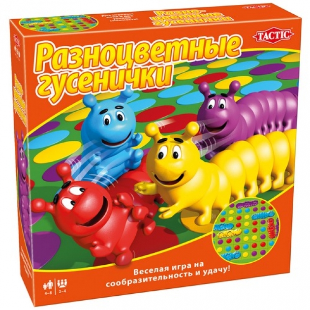 Tactic Games Разноцветные гусенички 40531