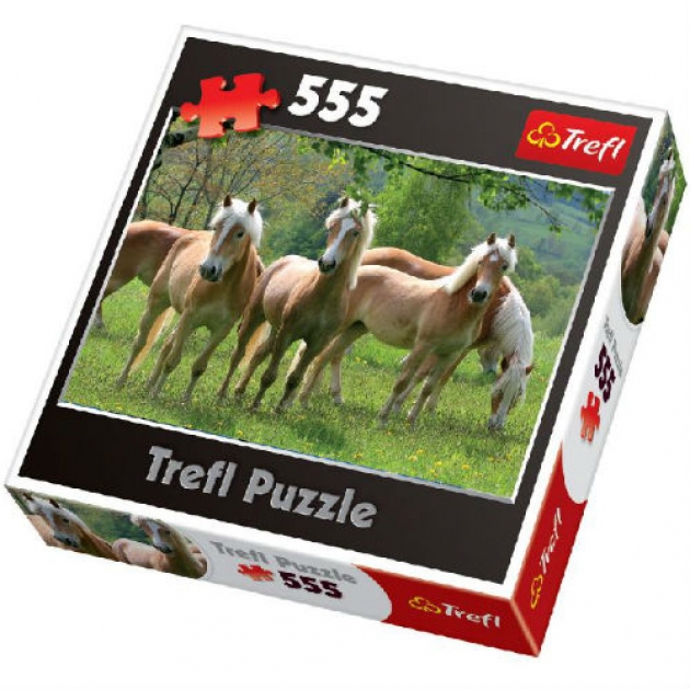 Пазлы кони на пастбище 555 элементов Trefl 37182
