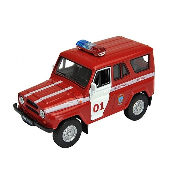 Модель машины 1:34 39 УАЗ 31514 Пожарная Охрана Welly 42380FS