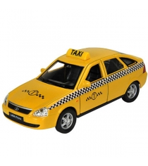 Модель машины 1:34 39 Lada Priora такси Welly 43645TI