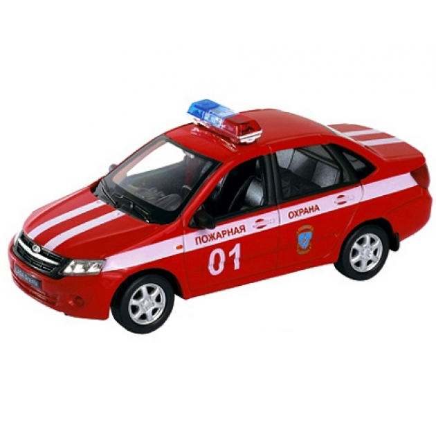 Модель машины Welly Lada Granta Пожарная Охрана 1:34-39 43657FS 