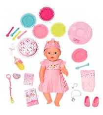 Кукла интерактивная нарядная с тортом 43 см Baby born 825-129