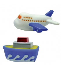 Набор игрушек для ванны Жирафики Самолёт и пароход 681265