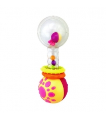 Игрушка погремушка Жирафики Звонкая гантелька с шариками 939408