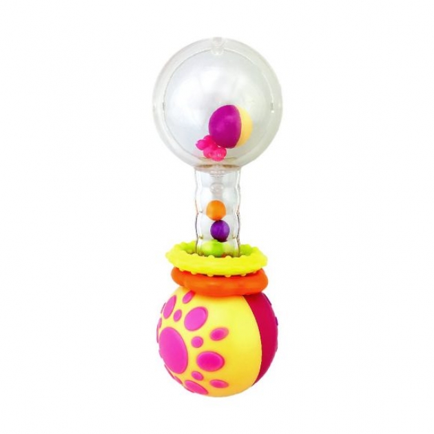 Игрушка погремушка Жирафики Звонкая гантелька с шариками 939408
