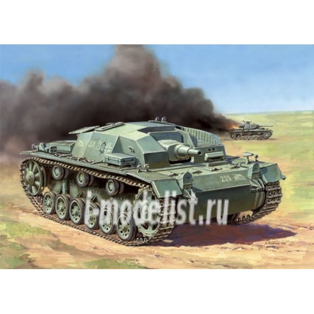Модель немецкое штурмовое орудие stug iii ausf b Zvezda 6155