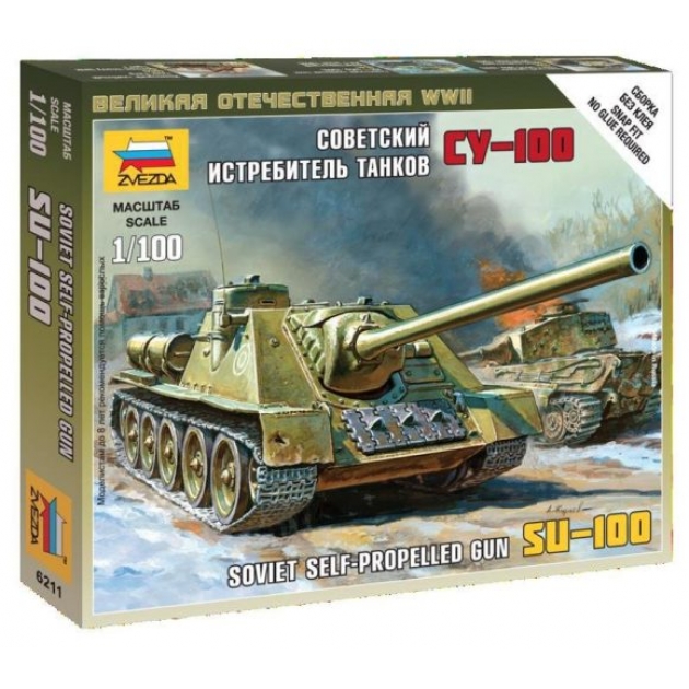 Модель советский истребитель танков су 100 Zvezda 6211