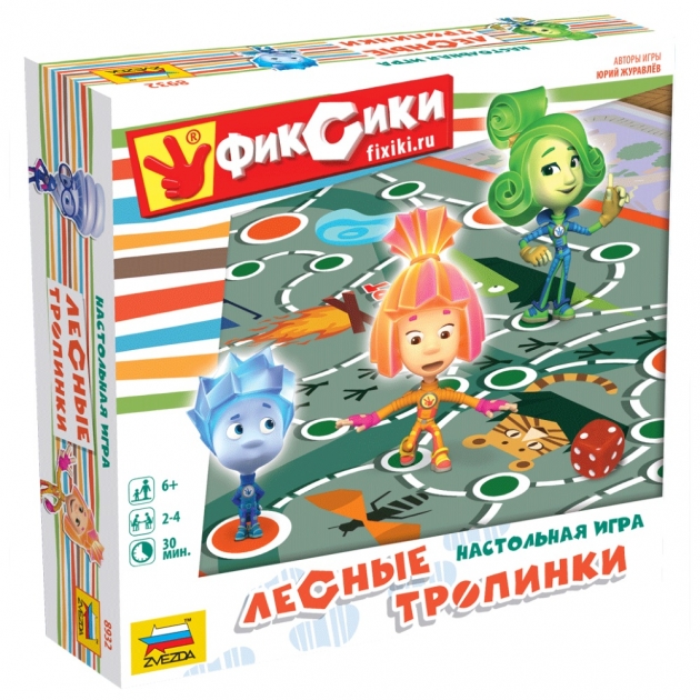 Настольная игра Zvezda Фиксики Лесные тропинки 8932