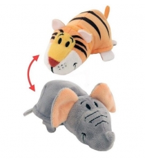 Мягкая игрушка 2 в 1 вывернушка слон тигр 12 см 1TOY Т10916...