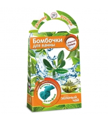 Набор для создания бомбочек для ванны Аромафабрика дельфин, зеленый чай С0705